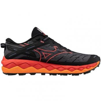Mizuno Wave Mujin 10 : chaussure trail pour homme - noir et orange - SS24