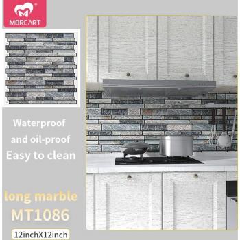 5 Pack Vintage Waterproof Tile Adhesive Stickers - 30x30cm for Home Decoration