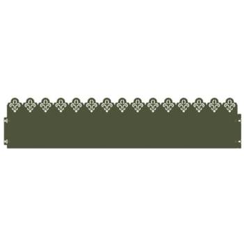 Lawn Edge Guard Kit – 20 Olive Green Steel Rods (103 × 0.05 × 22 cm)