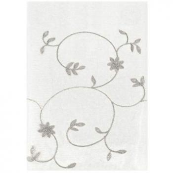 Tende Finestre Porta Interno 60x150 cm Coppia 2 Pz Semitrasparente Fiori Grigio