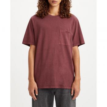 Levi's Maglietta Stagionale con Taschino Rosso Mogano L
