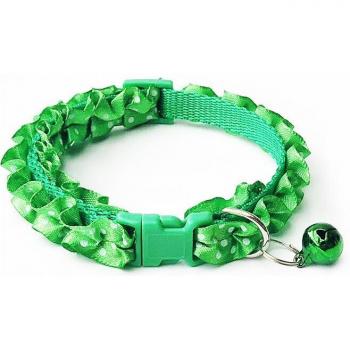 Collier dentelé ajustable à cloche pour animaux domestiques