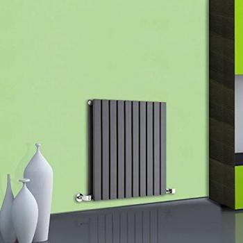 HUDSON REED - Sloane Radiatore Termoarredo di Design Orizzontale Moderno - Termosifone Con Finitura Antracite - Design a Colonna Piatta - 934W - 635