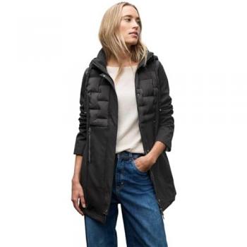 M‑Size Black Street One Female Softshell Puffer Parka