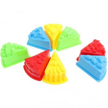 Jouets de plage pour enfants - 8 pièces gâteau en plastique coloré