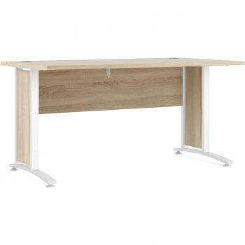 Prima Desk 150 Cm - Oak with White Legs