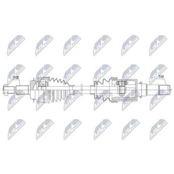 Essieu moteur NTY‑NPW‑MZ‑078