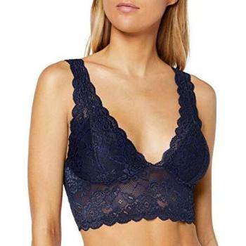 Only Onlchloe Bralette de Encaje, Azul (Peacoat), Talla X-Small