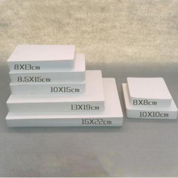 DIY Postcards - 100pcs Milk White, Various Sizes (8x8/10x10/8x13/9x15/13x19/15x22cm), 350gsm Paper, Rounded Corners