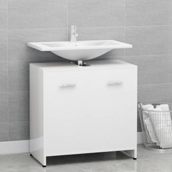 High Gloss White Bathroom Storage