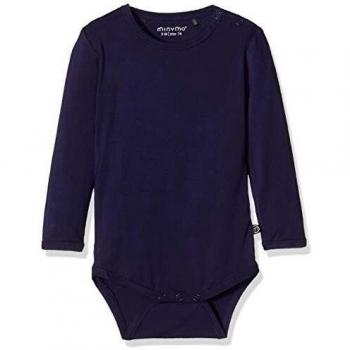 Bambus-Langarm-Body MINYO Basic Dark Navy