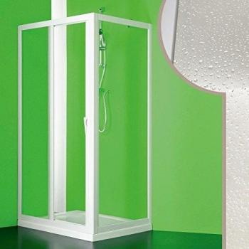 Mampara de ducha Idralite Mercurio 80x120 cm h 190 deslizante