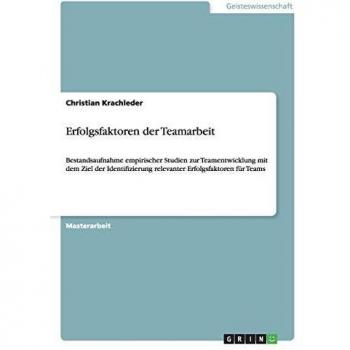 Erfolgsfaktoren der Teamarbeit: Bestandsaufnahme empirischer Studien zur Teamentwicklung mit dem Ziel der Identifizierung relevanter Erfolgsfaktoren für Teams