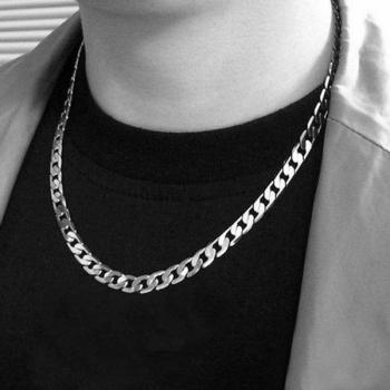 Delysia King Men's Wide Flat Necklace