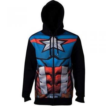 Bioworld Avengers Captain America Kapuzenpullover XXL Schwarz