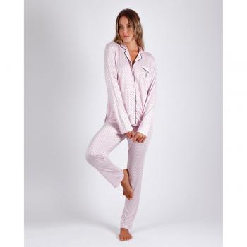 Pyjama long ouvert pour femmes, style cosy