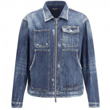 Blouson Denim Carpenter Semplice – Couleur Bleue – T46