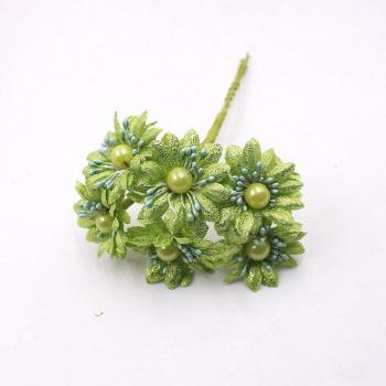Set de 6 Flores Brillantes Daisy 4CM
