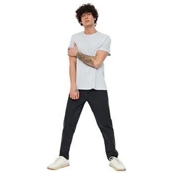Trendyol Muške Boyfriend traperice Relaxed Fit crne 32
