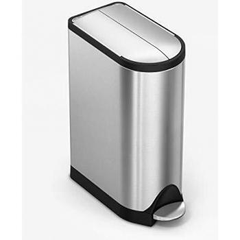 Simplehuman afvalemmer Butterfly 18 liter RVS