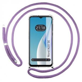 Funda Colgante Transparente Oneplus Nord N20 SE Morado
