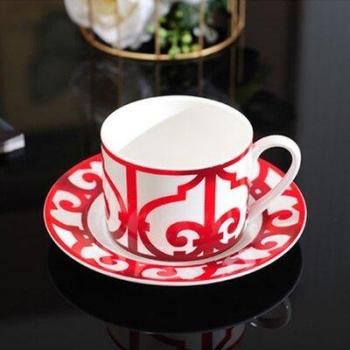 Vajilla europea de té y café de hueso
