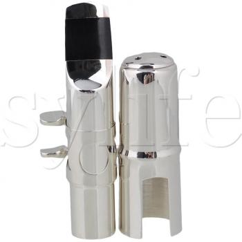 Sax Alto E♭ – Embout en argent nickelé, ligature 7#