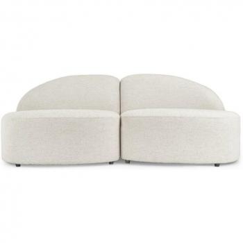 NV GALLERY TODD 2‑Sitzer Modulsofa – Bouclé Weiß Latte, B190