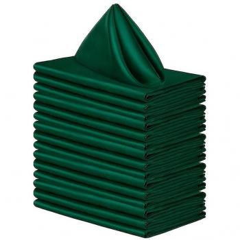 Serviettes de Table Chaok 12 pcs – Couleur Vert Satin