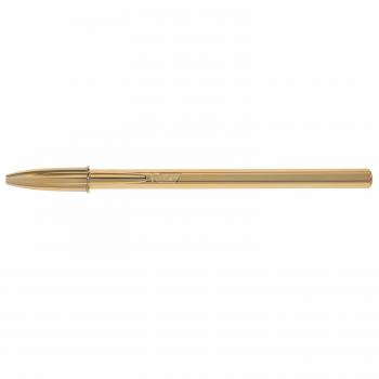 Esferográfica BIC Cristal Brilho - 5 Unidades, Tinta Negra e Azul, Edição Celebração