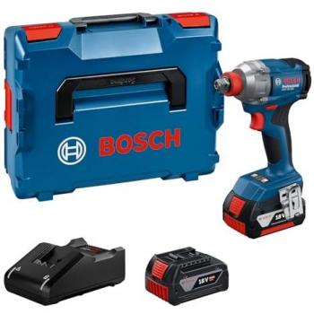 Boulonneuse sans fil Bosch GDX 18 V‑285 – pack 2 batteries GBA 4,0 Ah + chargeur GAL 18 V‑20