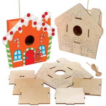 Gingerbread Birdhouse Kits (Pack of 2) Christmas Crafts