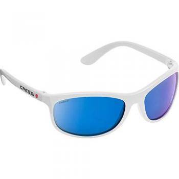 Cressi Rocker Floating occhiali da sole galleggianti bianchi con lenti blu