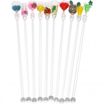 Bâtonnets de Mélange en Acrylique pour Cocktails - 10 pièces