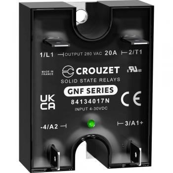 CROUZET - Relè a semiconduttore 84134017N 25 a Tens.comm.max: 280 v/ac Passaggio a zero speciale 1 pz