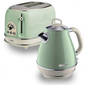 ARIETE Vintage 2-Slice Toaster and Jug Kettle Set