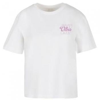 T‑Shirt Miss Tee Good Vibes in Bianco