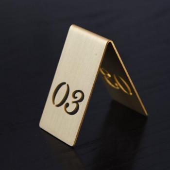 Metal Table Number Signs