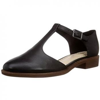 Clarks Taylor Palm, Sandali con Zeppa, Nero, 41.5 EU