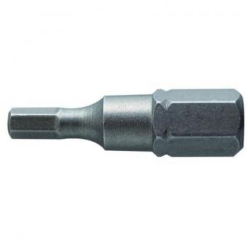 Högert Sechskant HEX Bits 25 mm aus Stahl