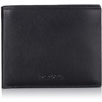 Samsonite SUCCESS SLG BILL4CC+COIN+2C+DET CC&ID BLACK - Monedero de cuero hombre, color negro, talla 2x10x12 cm