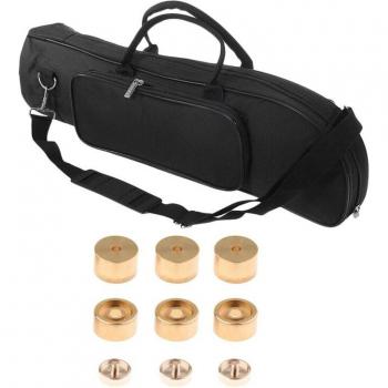 Trumpet Valve Finger Button Set with Shoulder Strap Bag