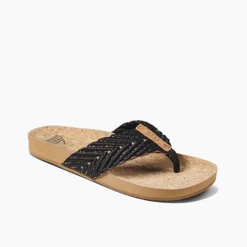Chanclas Reef Cushion Strand mujer negro beige - 37.5