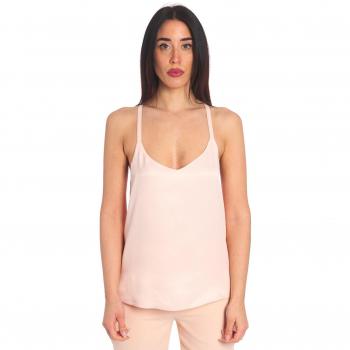 Top de tirantes de raso Twinset para mujer