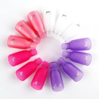 10pcs Plastic Nail Art Remover Clips