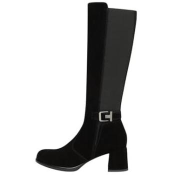 Schwarze Nero Giardini Leder/Textil Stiefel für Damen – 40 EU
