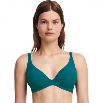 Top de bikini Chantelle Celestial con aros, efecto realce y multiposición en verde 80C