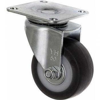 Roulette pivotante TOOLCRAFT 50 mm TPR avec fixation à platine