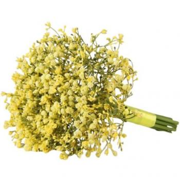 Gypsophila Wedding Bouquet with Satin Ribbon