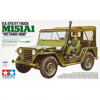 Plastikmodell U.S. Utility Truck M151A1 Vietnam War - Jeep, Oliv, 1:35